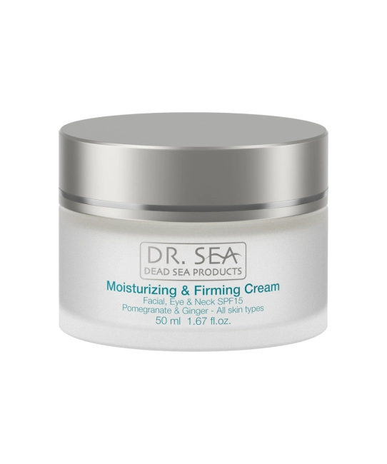 Dr.Sea Увлажняющий и укрепляющий крем для лица, глаз и шеи SPF 15, 50мл