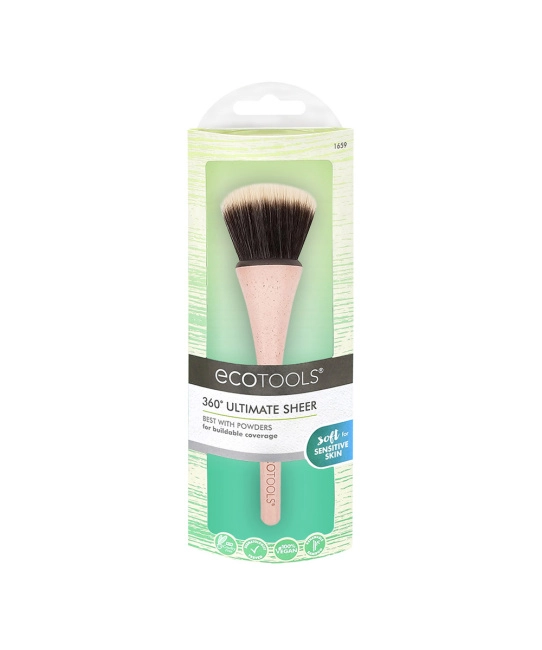 EcoTools Кисть-дуофибра для макияжа 360 Ultimate, 1шт (1)