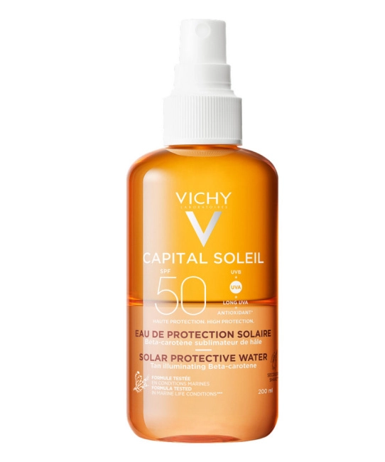 VICHY Солнцезащитный двухфазный спрей- активатор загара SPF 50, 200мл