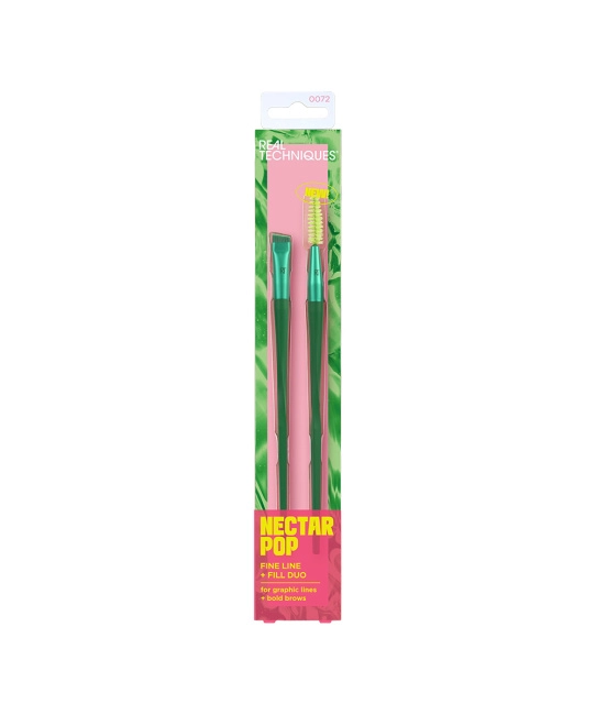 Real Techniques Набор кистей для макияжа глаз и бровей Nectar Pop, 2шт