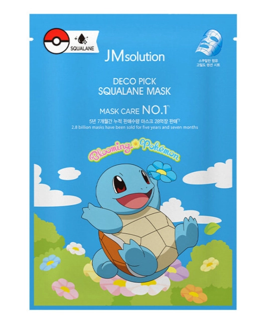 JM Solution Маска тканевая увлажняющая со скваланом Squalane Mask X Pokemon Squirtle, 30мл