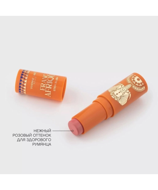 Vivienne Sabo Румяна-стик Francafrique, тон 01 нежно-розовый, 5.5мл (5)