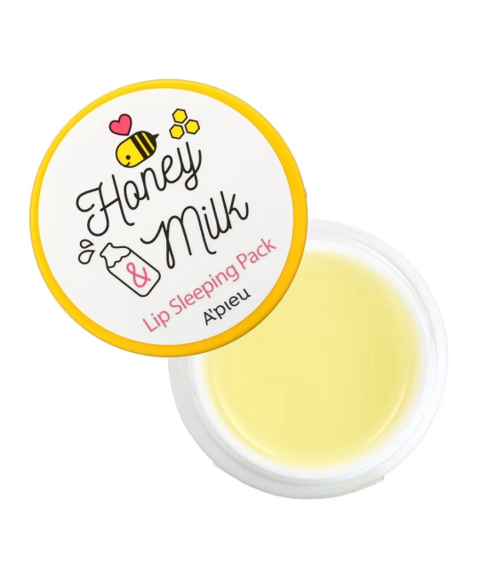 A`PIEU Ночная маска для губ Honey & Milk Lip Sleeping Pack, 6.7г (1)