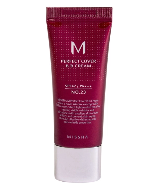 MISSHA BB-крем M Perfect Cover BB Cream SPF42/PA+++, 23 тон (Natural Beige), 20мл
