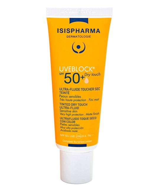 ISISPHARMA Солнцезащитный флюид SPF 50+, тонирующий, светлый тон, 40мл