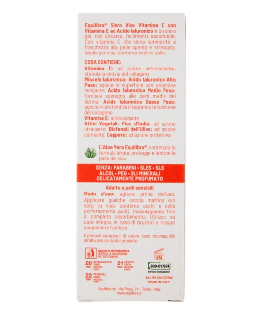 EQUILIBRA s.r.l. Сыворотка для лица с витамином С Vitamin C, 60 (2)