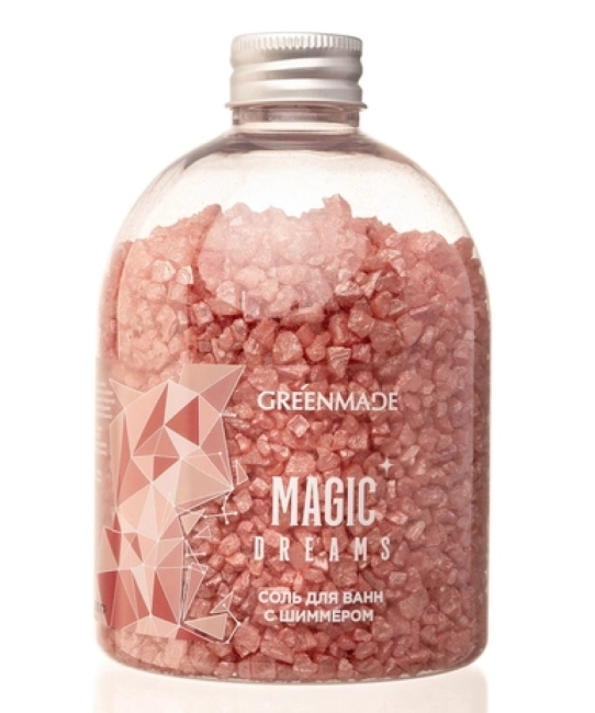 Greenmade Соль для ванн с шиммером MAGIC DREAMS, 500г