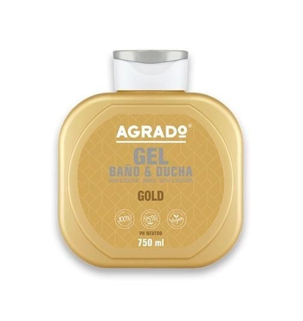 Agrado Гель для ванны и душа Gold, 750мл