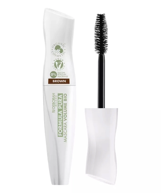 Deborah Milano Тушь для ресниц FORMULA PURA MASCARA VOLUME BIO, тон: коричневый, 12мл