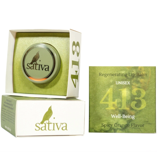 Sativa Бальзам для губ восстанавливающий №413, 8г