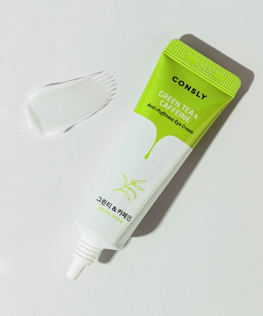 Consly Тонизирующий крем для век с кофеином и экстрактом зеленого чая, 25мл (2)