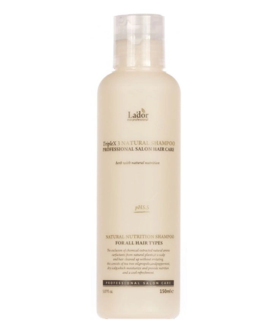 Lador Органический шампунь для волос Triplex Natural Shampoo, 150мл