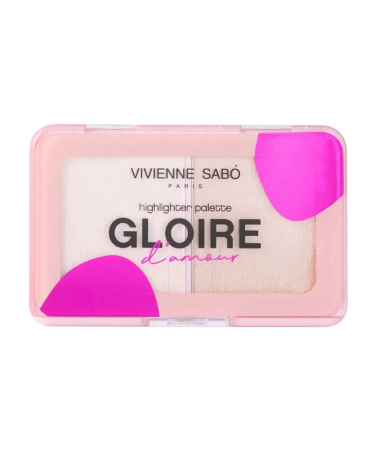 Vivienne Sabo Палетка хайлайтеров Gloire d'amour тон 01 светло-розовый, 6г
