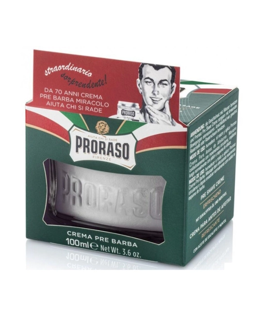 PRORASO Крем до бритья освежающий с маслом эвкалипта и ментолом, 100мл (2)