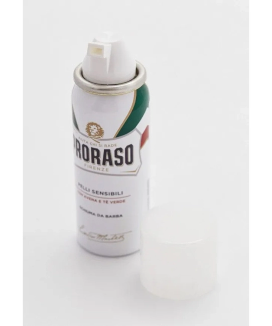 PRORASO Пена для бритья для чувствительной кожи с зеленым чаем и овсом (2)