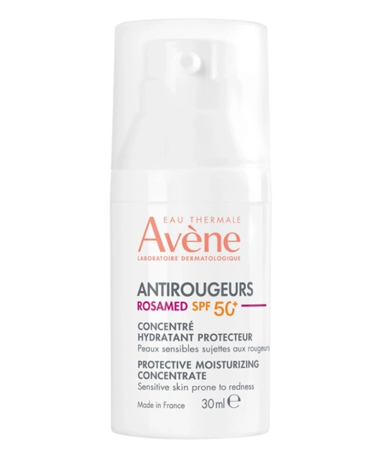 AVENE Защитный увлаж концентрат для кожи, склонной к покраснениям SPF 50+ ANTIROUGEURS ROSAMED, 30мл