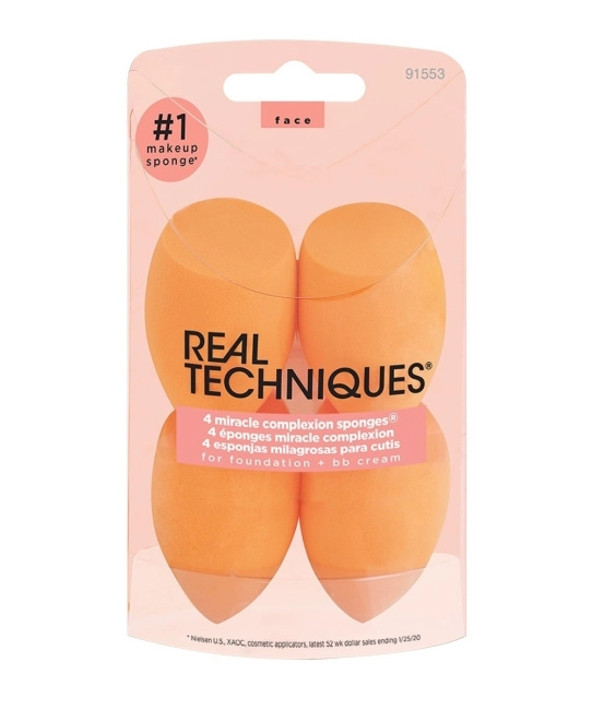 Real Techniques Набор спонжей для макияжа Miracle Complexion, 4шт