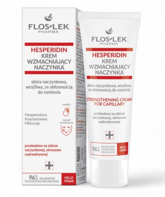 Floslek Крем для лица, шеи и декольте HESPERIDIN strengthening cream for capillafy, 50мл