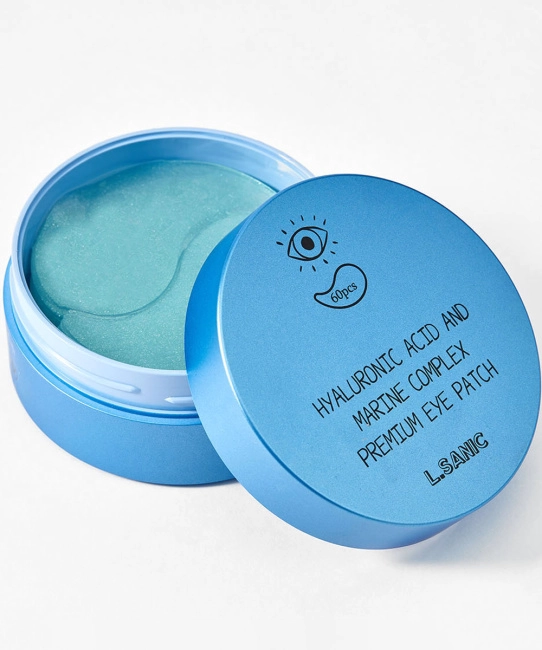 L.SANIC Премиальные гидрогелевые патчи для области вокруг глаз с гиалуроновой кислотой и экстрактом водорослей, 60шт (3)