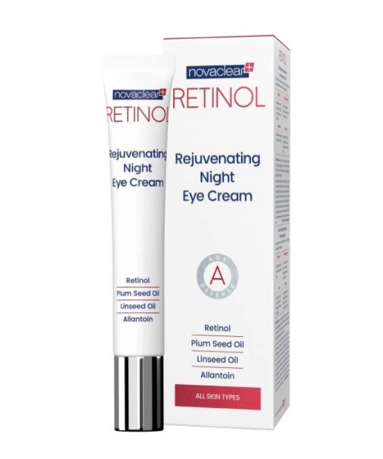NovaClear NovaClear Retinol Крем для кожи вокруг глаз омолаживающий ночной с ретинолом, 15 мл, 15мл