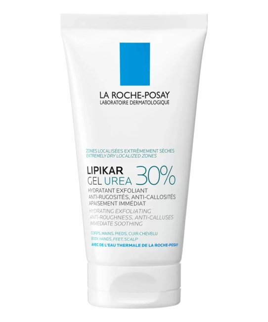 La Roche-Posay Гель увлажняющий для ухода за очень сухими, огрубевшими участками кожи Urea 30% Lipikar, 50мл