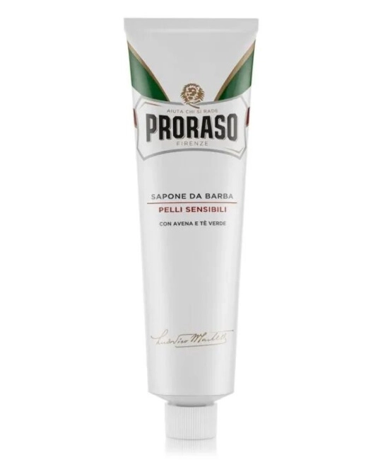 PRORASO Крем для бритья для чувствительной кожи с зеленым чаем и овсом, 150 (1)