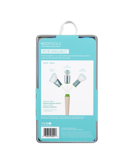 EcoTools Набор кистей для макияжа со сменными насадками Interchangeables, 4шт (2)