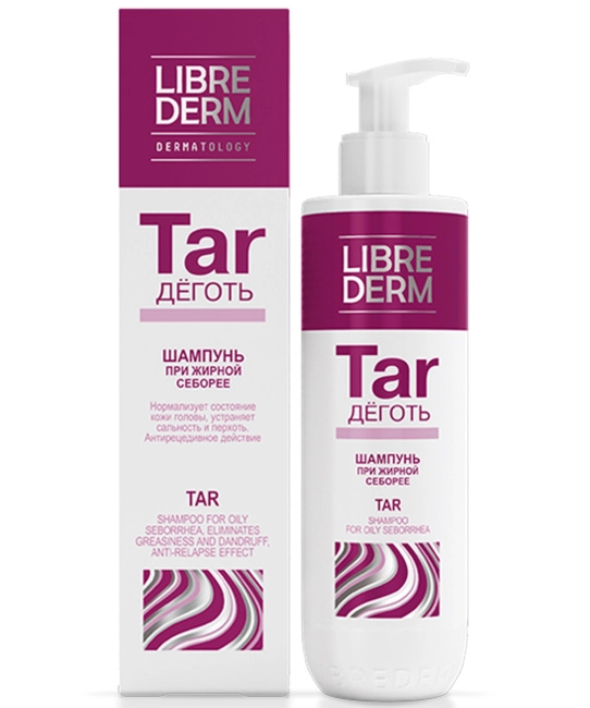 Librederm Шампунь для волос при жирной себорее Деготь, 250мл