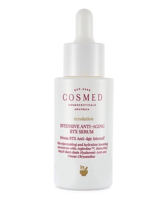 Cosmed Сыворотка косметическая интенсивная, увлажняющая с бакучиолом REVOLUTION INTENSIVE ANTI-AGING BTX SERUM, 30мл