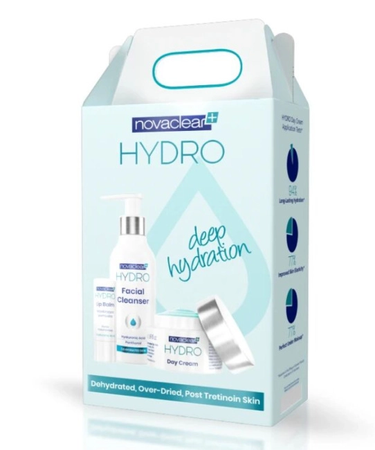 NovaClear Набор "Hydro" (крем дневной, средство очищающее, бальзам для губ)