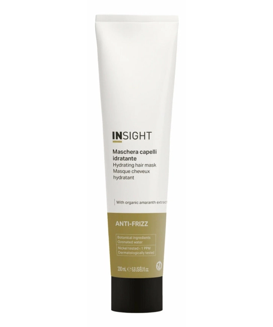 INSIGHT Маска для дисциплины непослушных и вьющихся волос ANTI-FRIZZ HYDRATING MASK tube, 200мл