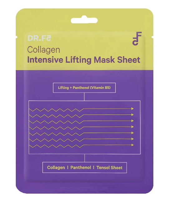DR.F5 Интенсивная лифтинг маска для лица двойного действия с коллагеном, 23г