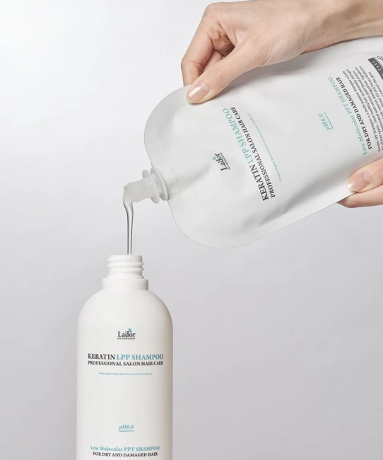 Lador Беcсульфатный шампунь для волос с кератином Keratin LPP Shampoo, 500мл (2)