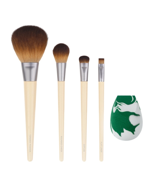 EcoTools Набор кистей и спонж для макияжа The Core Five, 5шт (1)