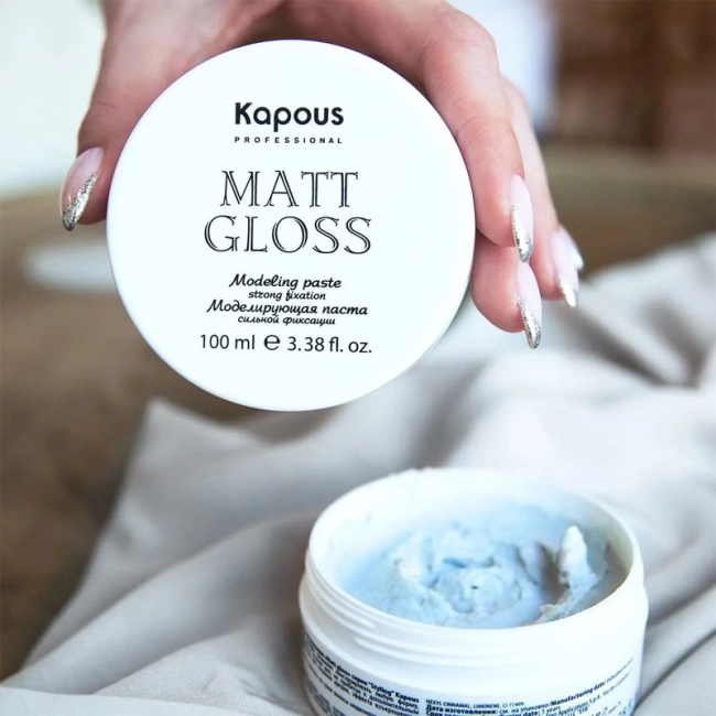 Kapous Моделирующая паста для волос сильной фиксации Matt Gloss, 100мл (1)