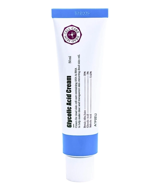 A`PIEU Крем для лица с АНА и ВНА кислотами Glycolic Acid Cream, 50мл