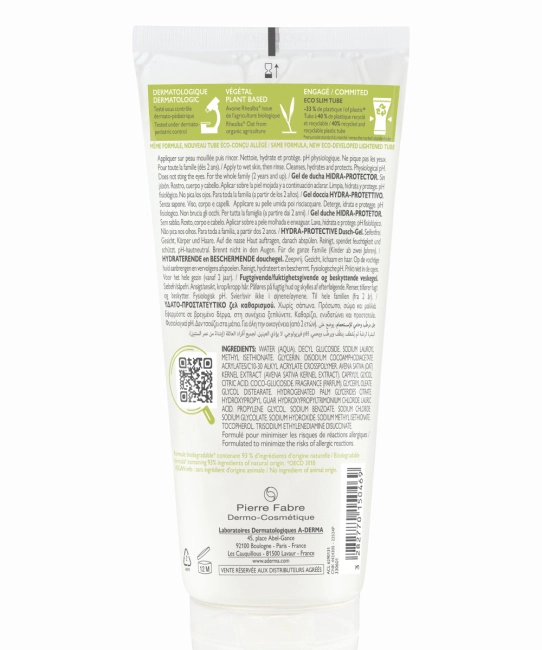 A-DERMA Гель увлажняющий для очищения тела, 200мл (1)