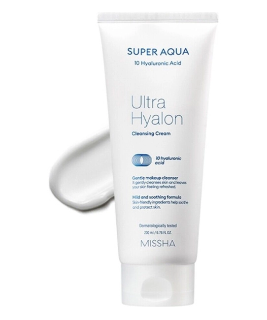 MISSHA Крем очищающий для лица  Super Aqua Ultra Hyalron Cleansing Cream, 200мл (1)
