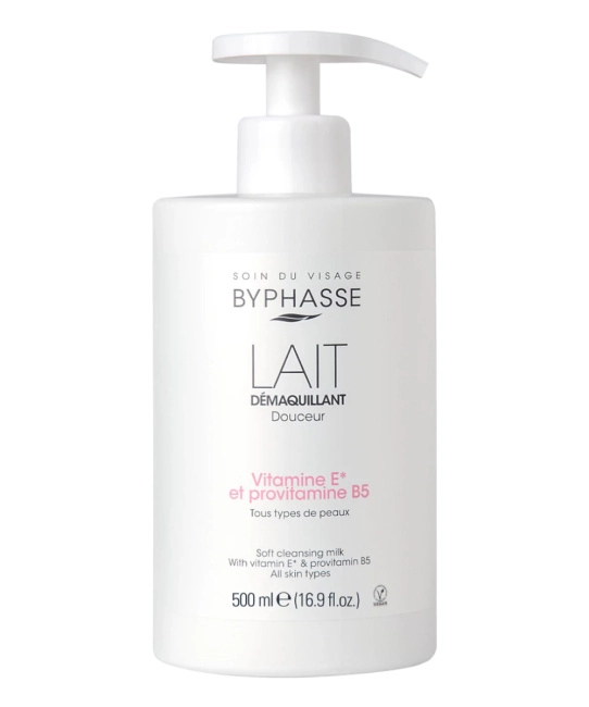 BYPHASSE Молочко для лица очищающее для всех типов кожи, 500мл
