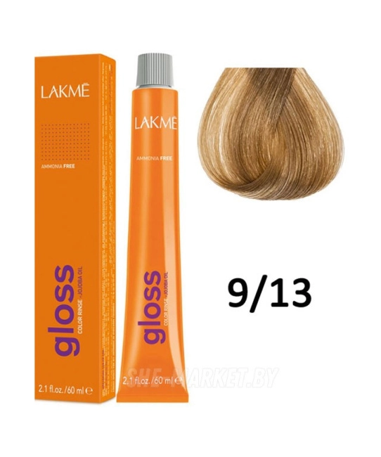 Lakmé Gloss Color Rinse+Jojoba Oil Крем-краска для волос тонирующая безаммиачная 9/13, 60мл