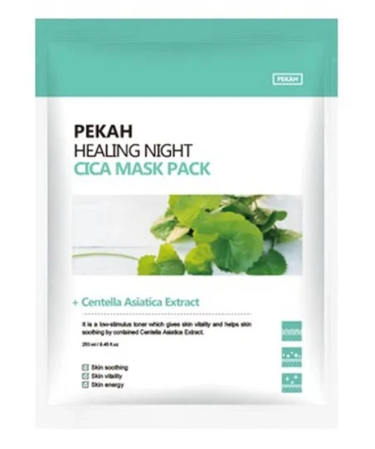 PEKAH Вечерняя успокаивающая тканевая маска с экстрактом центеллы азиатской, 25мл