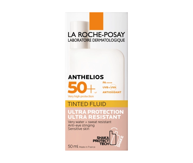 La Roche-Posay Флюид для лица и кожи вокруг глаз тонирующий солнцезащитный SPF 50+, 50мл (1)