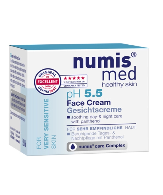 Numis med Крем для лица успокаивающий с пантенолом для чувствительной кожи pH 5,5 SENSITIVE, 50мл (1)