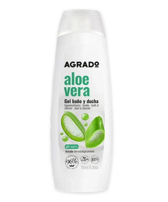 Agrado Гель для ванны и душа АЛОЭ ВЕРА, 750мл