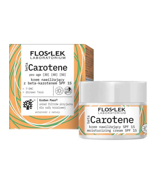 Floslek Крем для лица увлажняющий дневной SPF15  betaCAROTENE, 50мл (1)