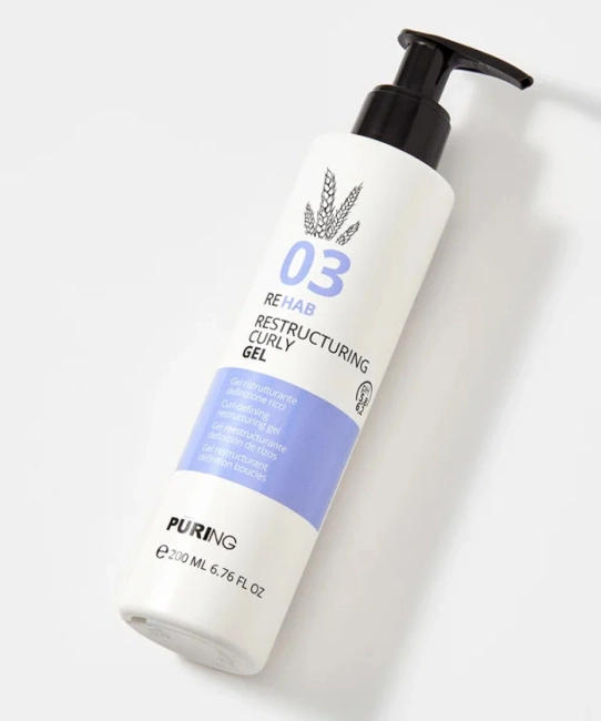 PURING Гель реструктурирующий для кудрявых  волос 03 REHAB, 200мл (1)