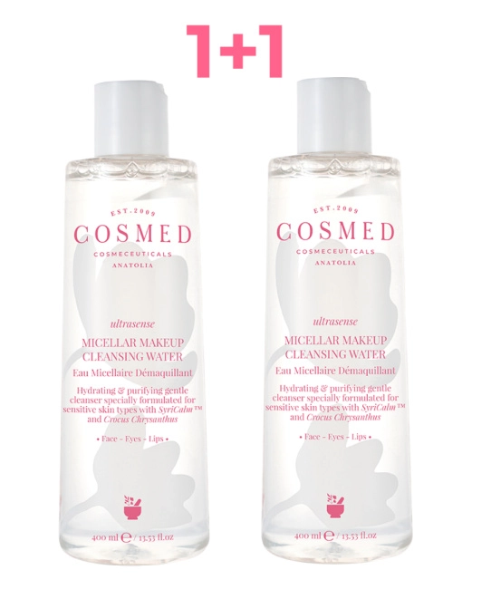 Cosmed Мицеллярная вода очищающая,  увлажняющая   для чувствительной кожи ULTRASENSE MICELLAR MAKEUP CLEANSING WATER, 1+1, 800мл
