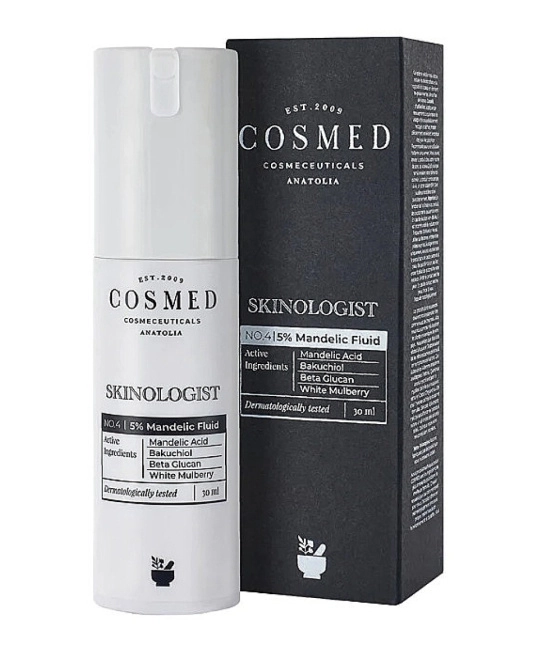 Cosmed Крем-флюид с 5% миндальной кислоты SKINOLOGIST MANDELIC FLUID, 30мл (1)
