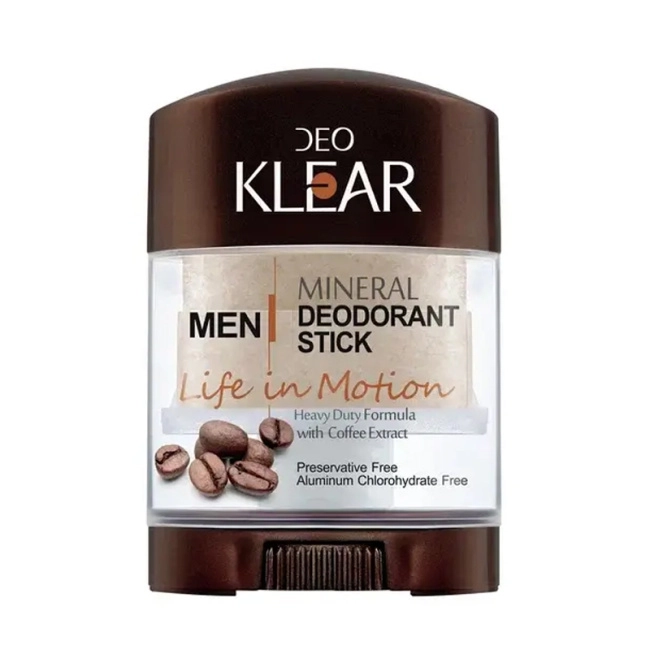 DEOKLEAR Дезодорант мужской с экстрактом зерен КОФЕ АРАБИКА, 70г