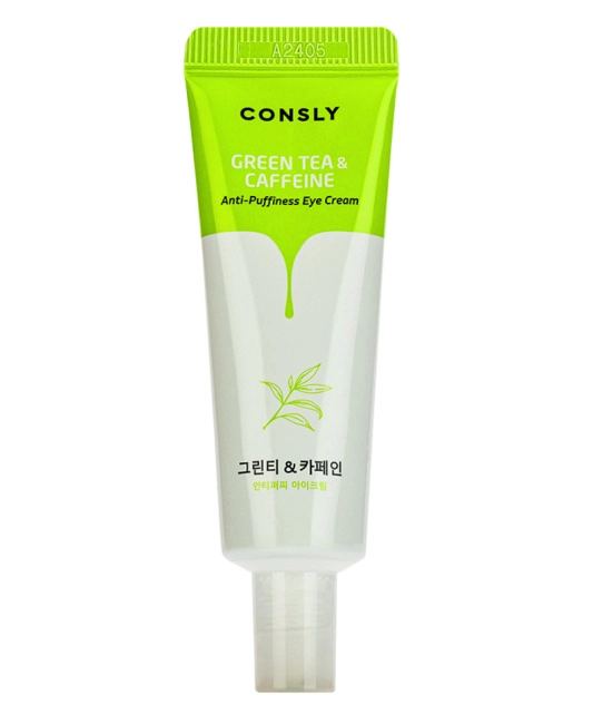 Consly Тонизирующий крем для век с кофеином и экстрактом зеленого чая, 25мл